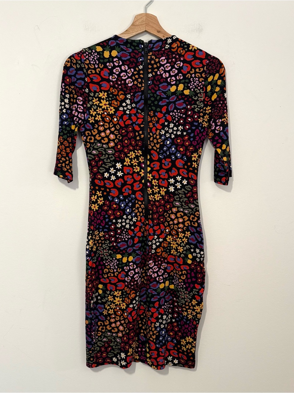 FARM Rio Fruit Garden Ruched Mini Dress Black Multi Women’s Small - Picture 4 of 6